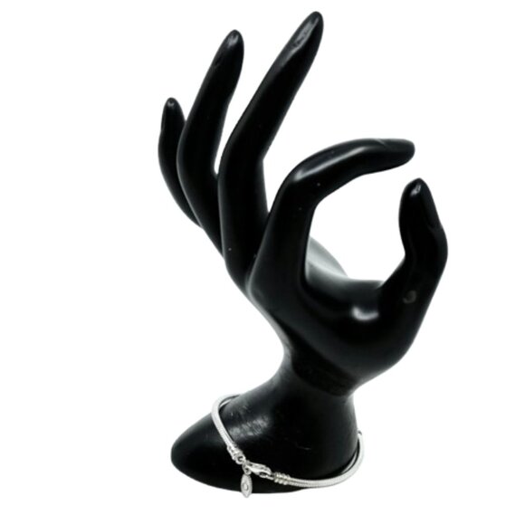 PANDORA~Moments~ALE 925 Sterling Silver Lobster Clasp Snake Charm Bracelet 8.3" - Picture 4 of 5